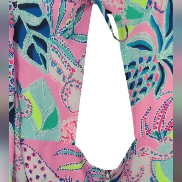 LILLY PULITZER Floral Pink and Blue Maxi Dress - Picture 11 of 14